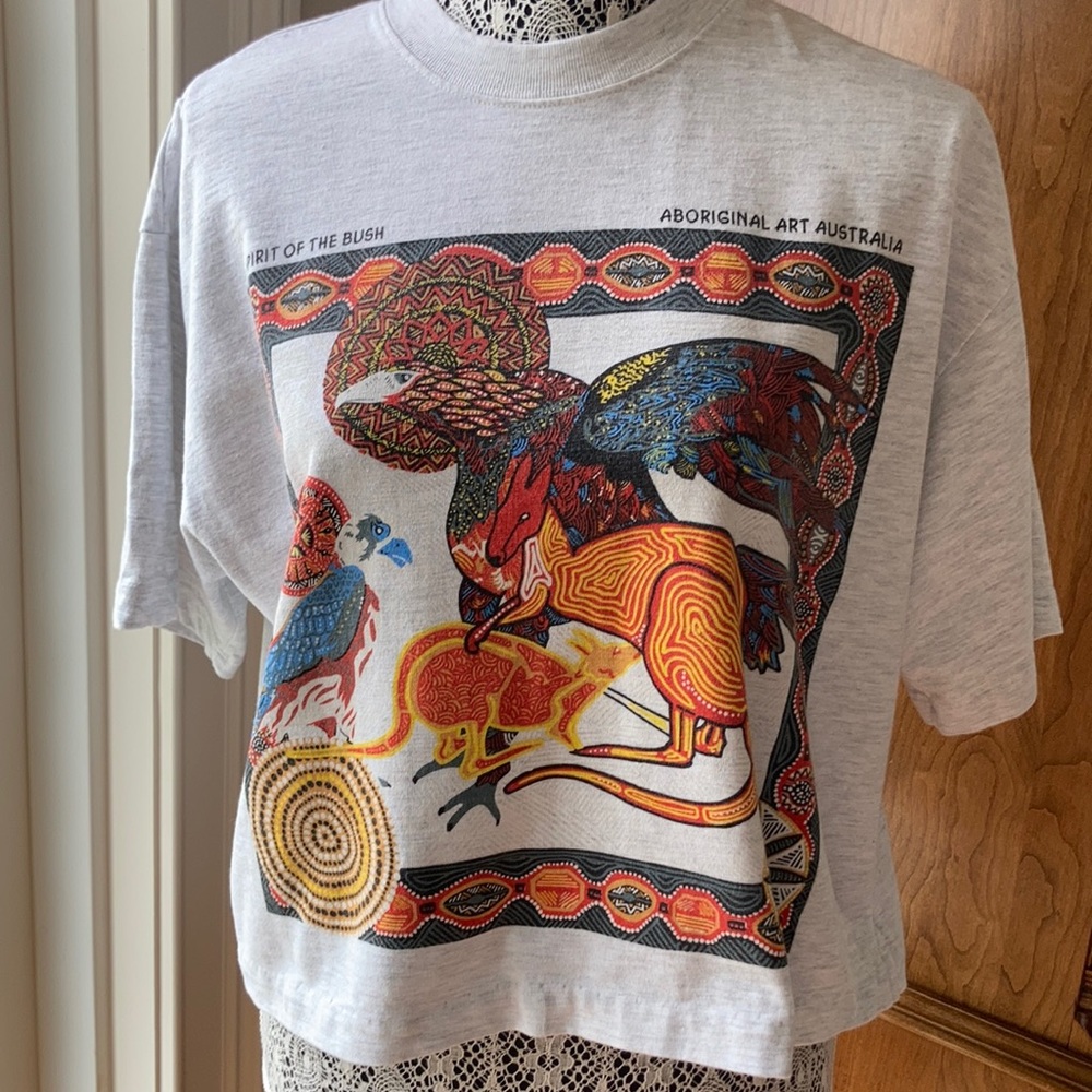 Aboriginal Art Australia T-Shirt Crop Top